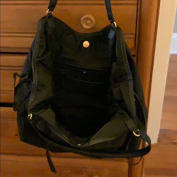 EUC Black Nylon Tory Burch Slouchy Tote - Picture 7 of 12